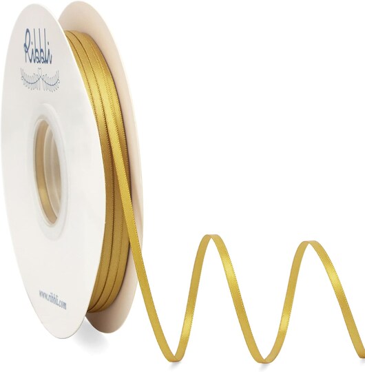 Thin Gold Satin Ribbon - 1/8 inch x 100 Yards (Gold) | Michaels Thin Gold Satin Ribbon - 1/8 inch x 100 Yards (Gold) | Michaels